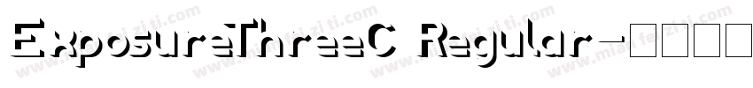 ExposureThreeC Regular字体转换
